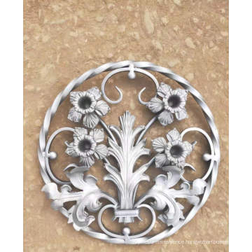 Wrought Iron Gate Decorative Component Forged Element For Wrought iron Window railing Or fence decoration Ornament